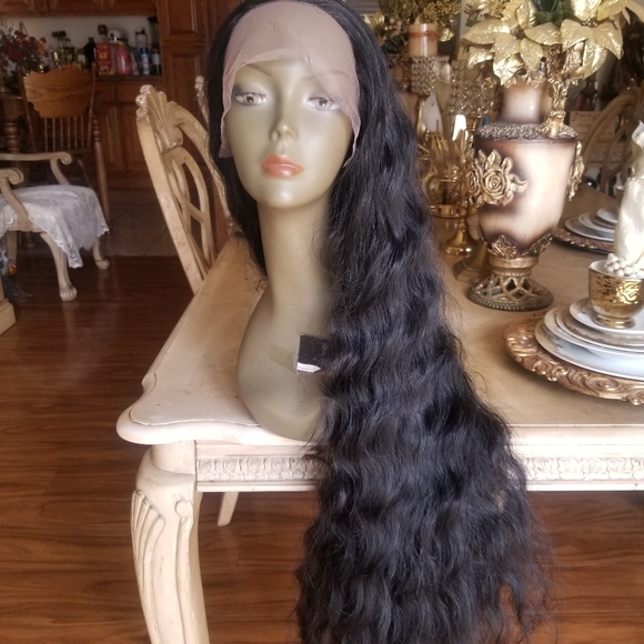 Black Curly Lace Front Wig - Picture 7 of 7